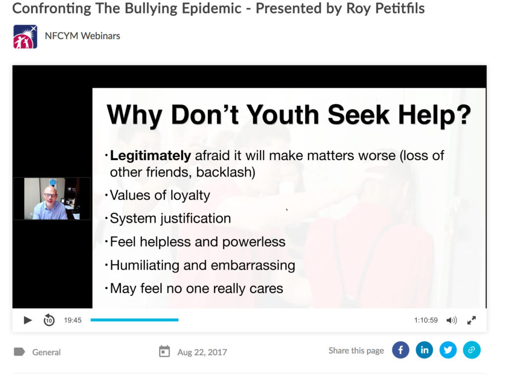 Why Don't Youth Seek Help with Bullying